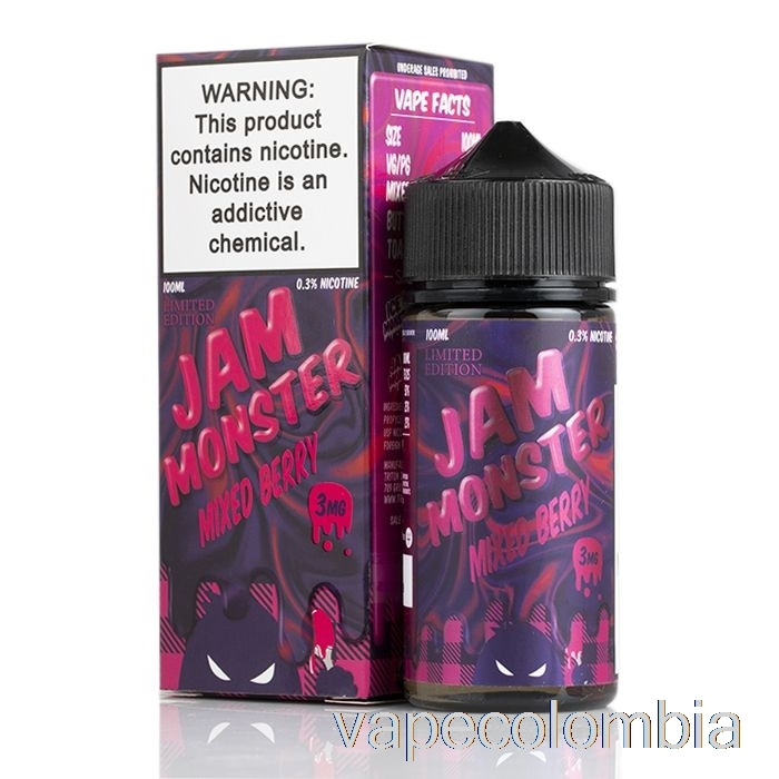 Vape Recargable Mixto Berry - Jam Monster - 100ml 3mg